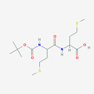 molecular formula C15H28N2O5S2 B12109066 Boc-met-met-OH 