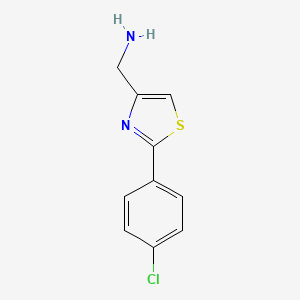 [2-(4-Chlorophenyl)-1,3-thiazol-4-yl]methanamine