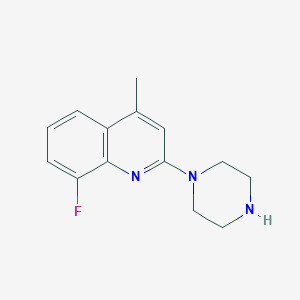 8-Fluoro-4-methyl-2-piperazin-1-ylquinoline