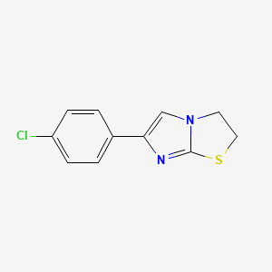 B1210912 6-(4-Chlorophenyl)-2,3-dihydroimidazo[2,1-b][1,3]thiazole CAS No. 4335-32-4
