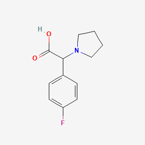 (4-Fluorophenyl)(pyrrolidin-1-yl)acetic acid