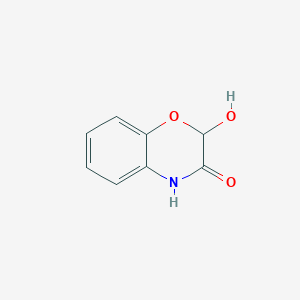 molecular formula C8H7NO3 B1210920 2-羟基-3,4-二氢-2H-1,4-苯并噁嗪-3-酮 CAS No. 23520-34-5