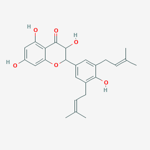 3,5,7-Trihydroxy-2-[4-hydroxy-3,5-bis(3-methylbut-2-enyl)phenyl]-2,3-dihydrochromen-4-one