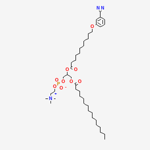 (2-{[(2R)-2-({11-[3-(3H-Diazirin-3-YL)phenoxy]undecanoyl}oxy)-3-(hexadecanoyloxy)propyl phosphonato]oxy}ethyl)trimethylazanium