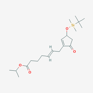 molecular formula C21H36O4Si B12109262 propan-2-yl (E)-7-[3-[tert-butyl(dimethyl)silyl]oxy-5-oxocyclopenten-1-yl]hept-5-enoate 