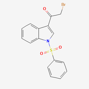 Ethanone, 2-bromo-1-[1-(phenylsulfonyl)-1H-indol-3-yl]-