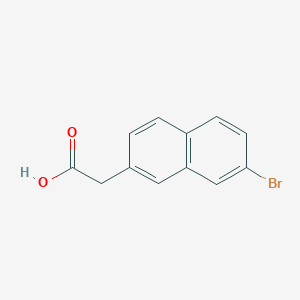 molecular formula C12H9BrO2 B12109313 7-broMo-2-naphthylacetic acid 