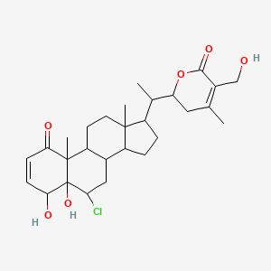 molecular formula C28H39ClO6 B12109402 6alpha-Chloro-5beta-hydroxywithaferinA 