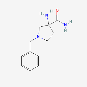 3-Amino-1-benzylpyrrolidine-3-carboxamide