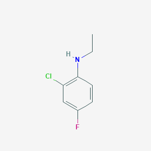 molecular formula C8H9ClFN B12109414 2-chloro-N-ethyl-4-fluoroaniline 