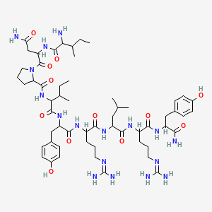 molecular formula C57H91N17O12 B12109430 (Pro30,Tyr32,Leu34)-Neuropeptide Y (28-36) 