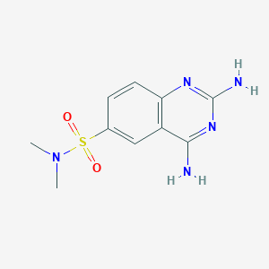 molecular formula C10H13N5O2S B12109441 6-Quinazolinesulfonamide, 2,4-diamino-N,N-dimethyl- 