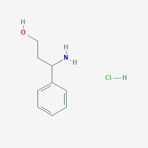 molecular formula C9H14ClNO B12109445 (3R)-3-amino-3-phenyl-propan-1-ol hydrochloride 