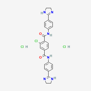 molecular formula C26H25Cl3N6O2 B1210945 Chloro TIC CAS No. 1820-92-4