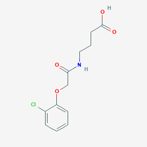 molecular formula C12H14ClNO4 B12109456 4-[2-(2-Chlorophenoxy)acetamido]butanoic acid 