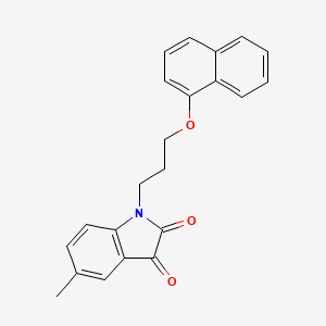 5-methyl-1-[3-(naphthalen-1-yloxy)propyl]-1H-indole-2,3-dione