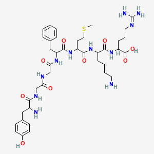 molecular formula C39H59N11O9S B12109495 H-DL-Tyr-Gly-Gly-DL-Phe-DL-Met-DL-Lys-DL-Arg-OH 