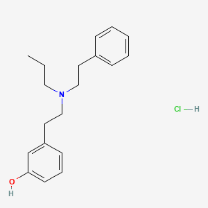 molecular formula C19H26ClNO B1210954 Phenol, 3-(2-((2-phenylethyl)propylamino)ethyl)-, hydrochloride CAS No. 67383-44-2