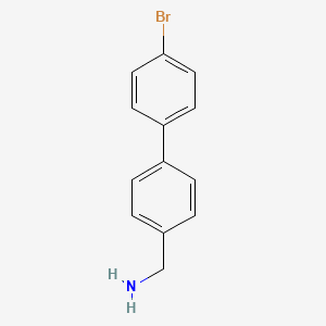 molecular formula C13H12BrN B12109547 4-(4-Bromo phenyl) benzyl amine 