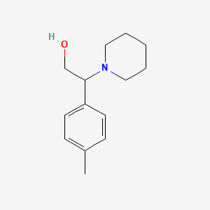 molecular formula C14H21NO B12109559 beta-p-Tolyl-1-piperidineethanol CAS No. 7550-23-4