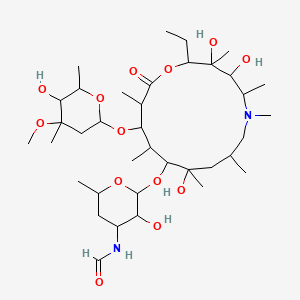 molecular formula C37H68N2O13 B12109588 3'-N,N-Di(desmethyl)-3'-N-formyl Azithromycin 