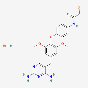 molecular formula C21H23Br2N5O4 B1210959 Bapp-trimethoprim CAS No. 78025-83-9