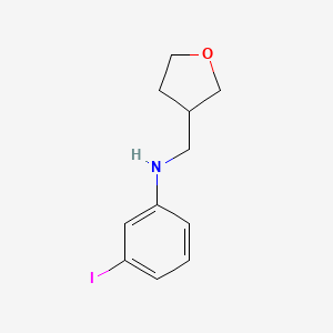 3-iodo-N-[(oxolan-3-yl)methyl]aniline