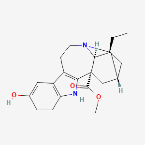 molecular formula C21H26N2O3 B1210965 12-羟基伊博格明-18-羧酸甲酯 CAS No. 76129-67-4
