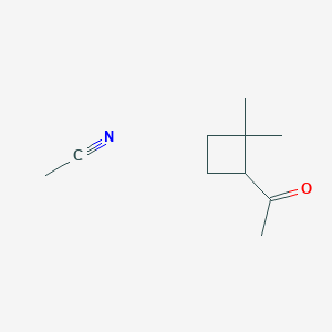 molecular formula C10H17NO B12109650 Acetonitrile--1-(2,2-dimethylcyclobutyl)ethan-1-one (1/1) CAS No. 28353-00-6