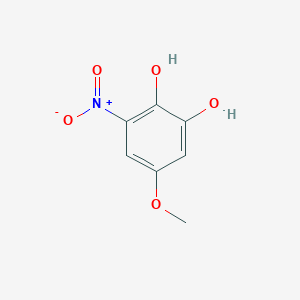 molecular formula C7H7NO5 B12109651 5-Methoxy-3-nitrobenzene-1,2-diol 