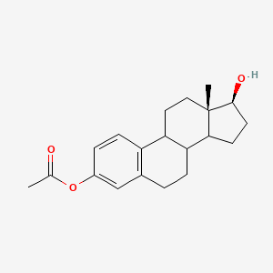 molecular formula C20H26O3 B1210966 17-羟基雌甾-1(10),2,4-三烯-3-基乙酸酯 