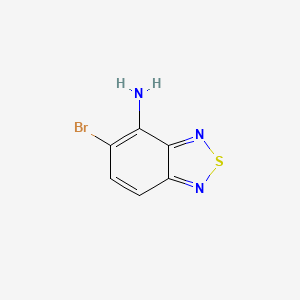 molecular formula C6H4BrN3S B12109672 4-Amino-5-bromobenzo[c][1,2,5]thiadiazole 