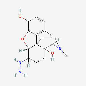 molecular formula C17H23N3O3 B1210969 6-Hydrazinyl-17-methyl-4,5-epoxymorphinan-3,14-diol 