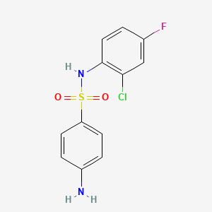 4-amino-N-(2-chloro-4-fluorophenyl)benzenesulfonamide