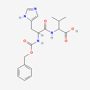 2-[[3-(1H-imidazol-5-yl)-2-(phenylmethoxycarbonylamino)propanoyl]amino]-3-methylbutanoic acid