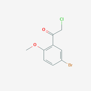 molecular formula C9H8BrClO2 B12109770 1-(5-Bromo-2-methoxyphenyl)-2-chloroethan-1-one CAS No. 51488-83-6