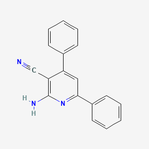 molecular formula C18H13N3 B1210980 2-Amino-4,6-diphenylpyridine-3-carbonitrile CAS No. 4604-06-2