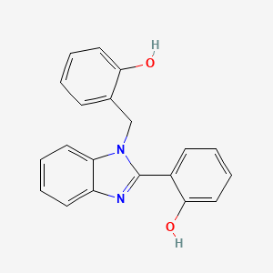 molecular formula C20H16N2O2 B1210981 2-[1-(2-hydroxybenzyl)-1H-benzimidazol-2-yl]phenol 