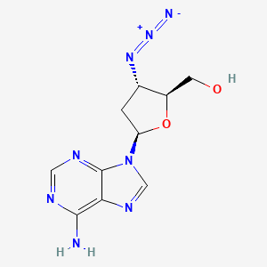 molecular formula C10H12N8O2 B1210982 3'-叠氮-2',3'-二脱氧腺苷 CAS No. 66323-44-2