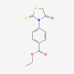 4-(4-Oxo-2-thioxo-thiazolidin-3-yl)-benzoic acid ethyl ester