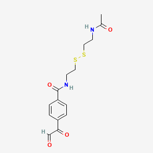 B1211017 N-Acetyl-N'-(4-glyoxylylbenzoyl)cystamine CAS No. 73097-03-7