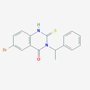 6-bromo-2-mercapto-3-(1-phenylethyl)quinazolin-4(3H)-one