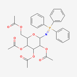 b-D-Galactopyranosylamine, N-(triphenylphosphoranylidene)-,2,3,4,6-tetraacetate