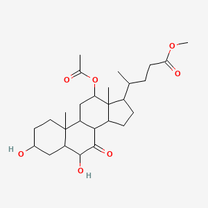 Methyl 4-(12-acetyloxy-3,6-dihydroxy-10,13-dimethyl-7-oxo-1,2,3,4,5,6,8,9,11,12,14,15,16,17-tetradecahydrocyclopenta[a]phenanthren-17-yl)pentanoate