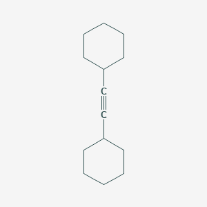 molecular formula C14H22 B12110261 Cyclohexane, 1,1'-(1,2-ethynediyl)bis- CAS No. 62371-39-5