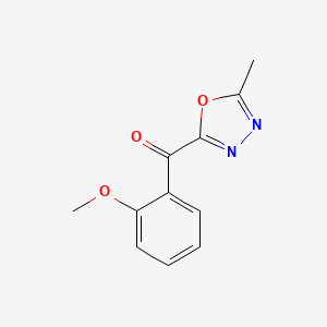 (2-Methoxy-phenyl)-(5-methyl-[1,3,4]oxadiazol-2-yl)-methanone