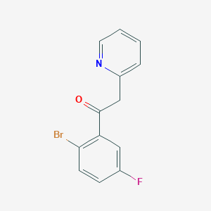 Ethanone, 1-(2-bromo-5-fluorophenyl)-2-(2-pyridinyl)-