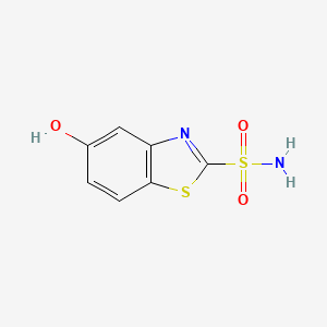 molecular formula C7H6N2O3S2 B1211028 5-Hydroxy-2-benzothiazolesulfonamide CAS No. 29927-14-8