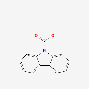 molecular formula C17H17NO2 B12110284 9H-Carbazole-9-carboxylic acid, 1,1-dimethylethyl ester CAS No. 426826-76-8