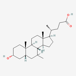 B1211034 3-Hydroxy-7-methylcholanoic acid CAS No. 96648-30-5